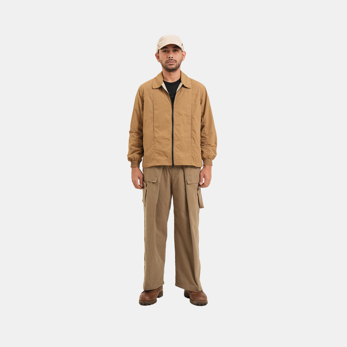 Nylon Double Zip Jacket